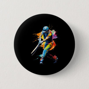 Cricketspieler-Spiel Button