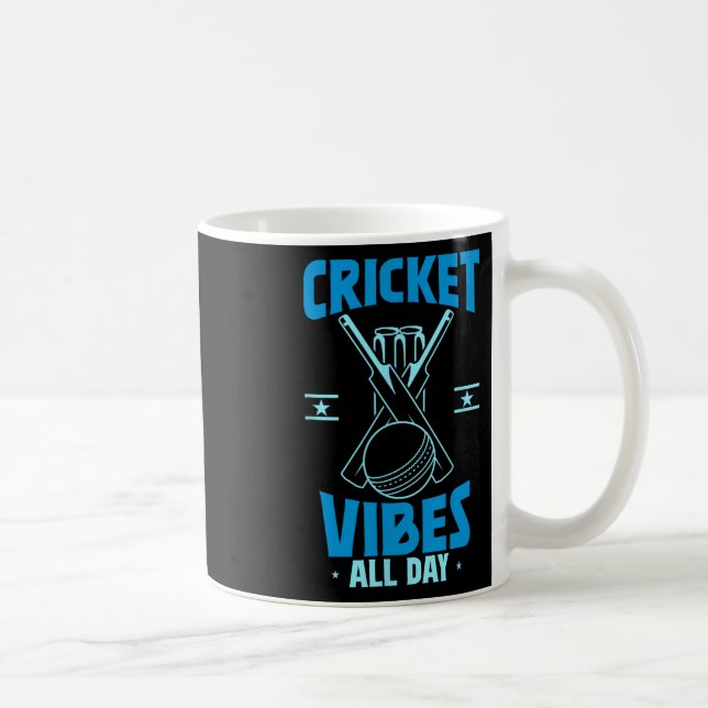 Cricketspieler Sport  Kaffeetasse (Rechts)