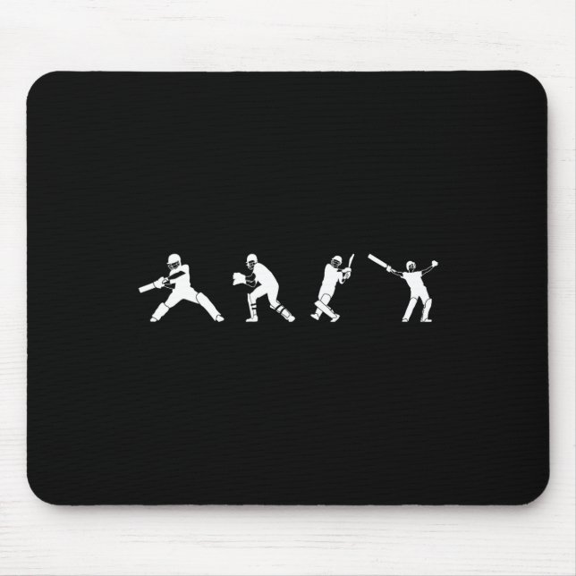 Cricketspieler Sport  Mousepad (Vorne)