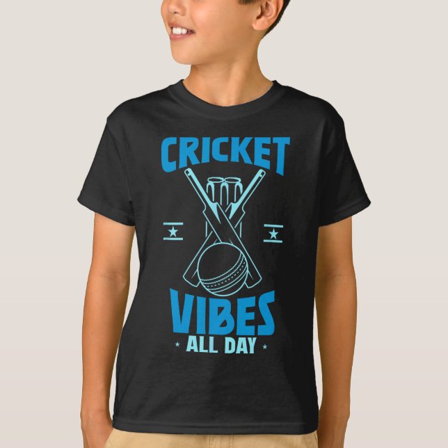 Cricketspieler Sport  T-Shirt (Vorderseite)