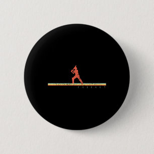 Cricketspieler-Trainer-Geschenk Sport Retro Button