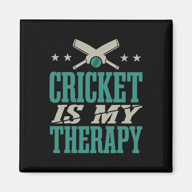 Cricketspieler Training Cricket Magnet (Vorne)