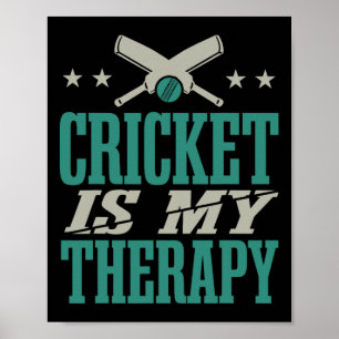Cricketspieler Training Cricket Poster