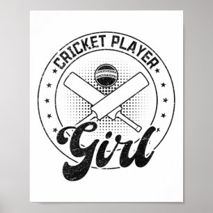 Cricketspielerin Poster