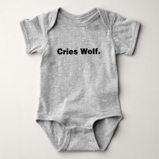 Cries Wolf Unisex Hipster Baby One-Piece! Strampler