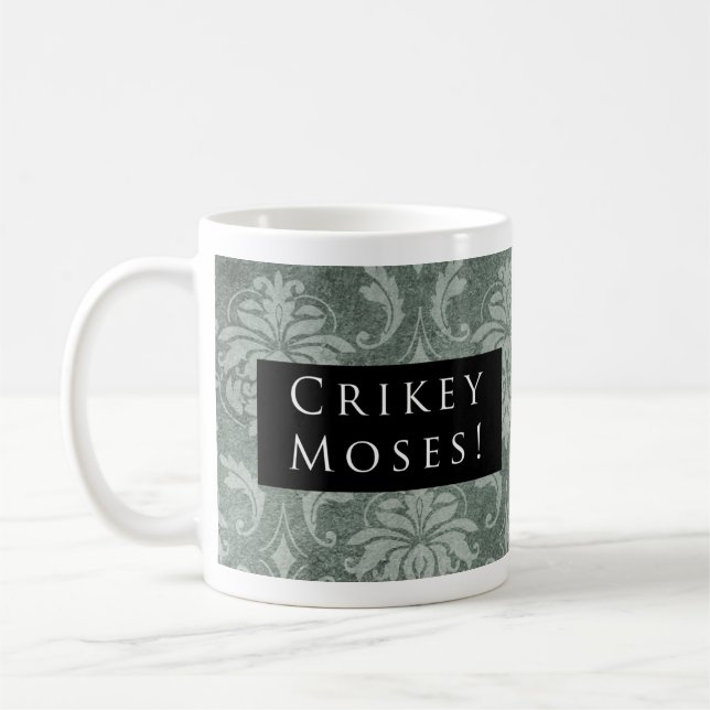 Crikey Moses! Muster-Schwarzes Tasse (Links)