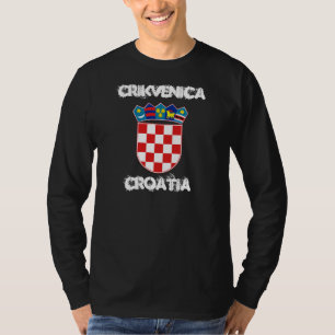 Crikvenica, Kroatien mit Wappen T-Shirt