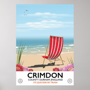 Crimdon, Landkreis Durham, England. Poster