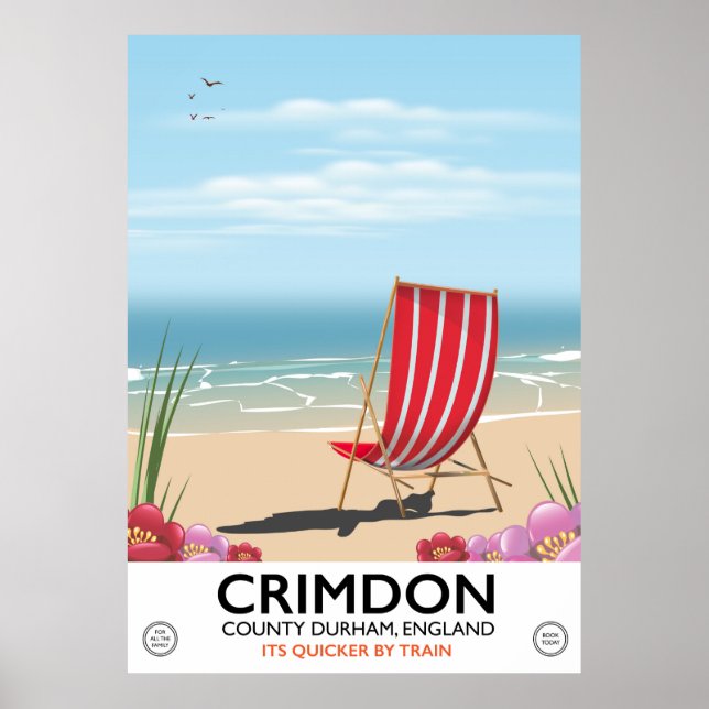 Crimdon, Landkreis Durham, England. Poster (Vorne)