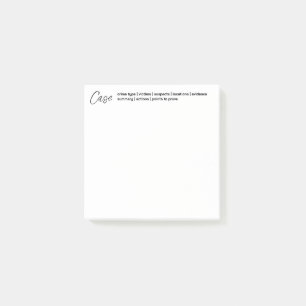 Crime & Forensic Sticky Post-it-Notizen Post-it Klebezettel