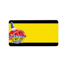 Crime Scene Cupcake gelbe Adressenbezeichnung