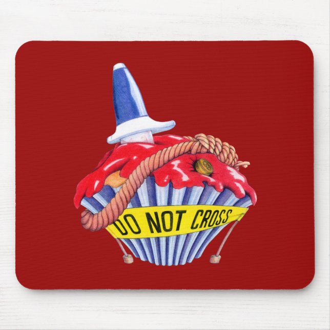 Crime Scene Cupcake Mousepad (Vorne)