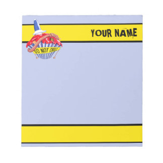 Crime Scene Cupcake Small Notepad Notizblock
