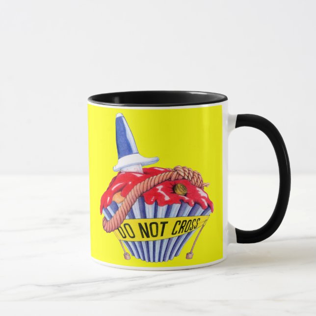 Crime Scene Cupcake Tasse (Rechts)