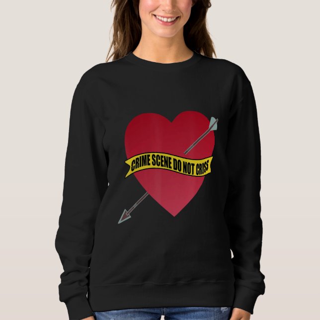 Crime Scene Do Not Cross Failed Marriage Divorce B Sweatshirt (Vorderseite)
