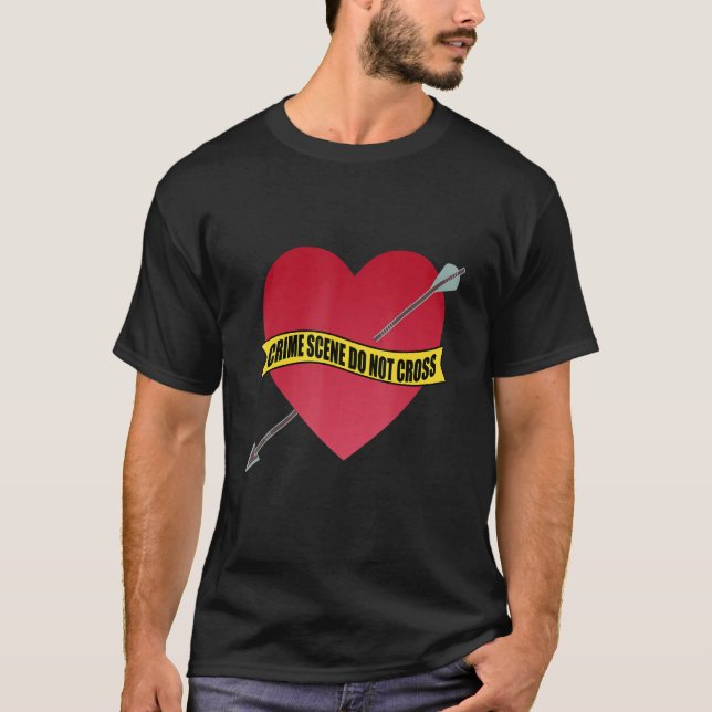 Crime Scene Do Not Cross Failed Marriage Divorce B T-Shirt (Vorderseite)