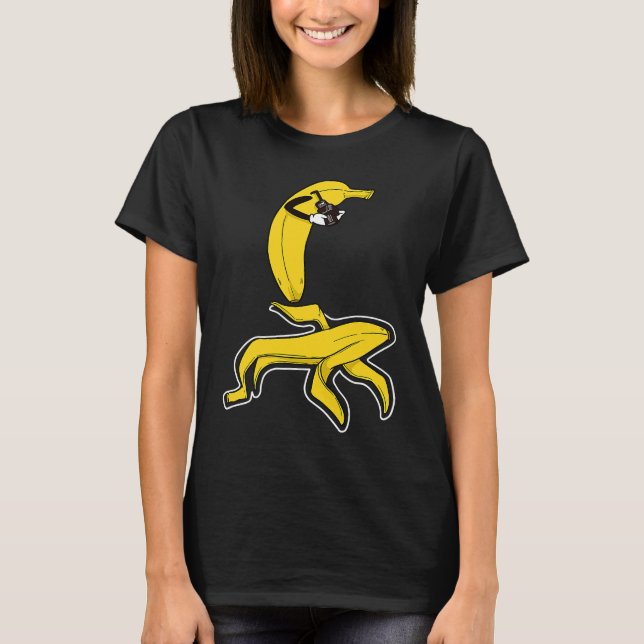 Crime scene photographer with banana victim T-Shirt (Vorderseite)
