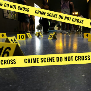 CRIME SCENE Polizei-Bandkriminalität KEIN KREUZ Satinband
