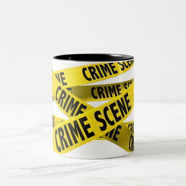 "Crime Scene"-TASSE Zweifarbige Tasse (Mittel)