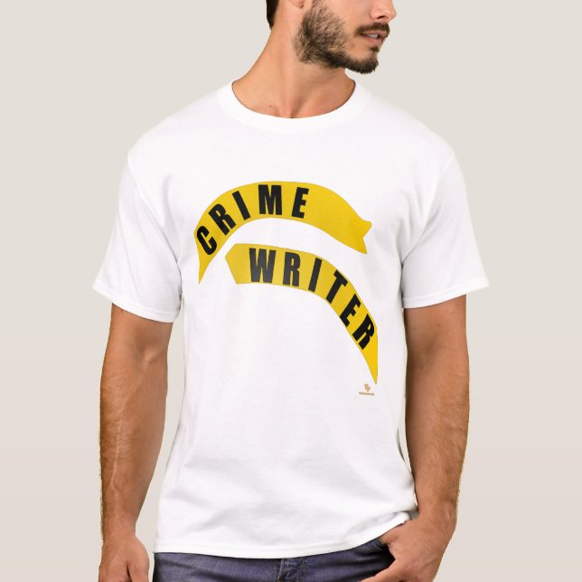 Crime Writer Cheeky Fun Genre Author Design T-Shirt (Vorderseite)