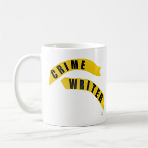 Crime Writer Genre Author Spaß Art Design Kaffeetasse