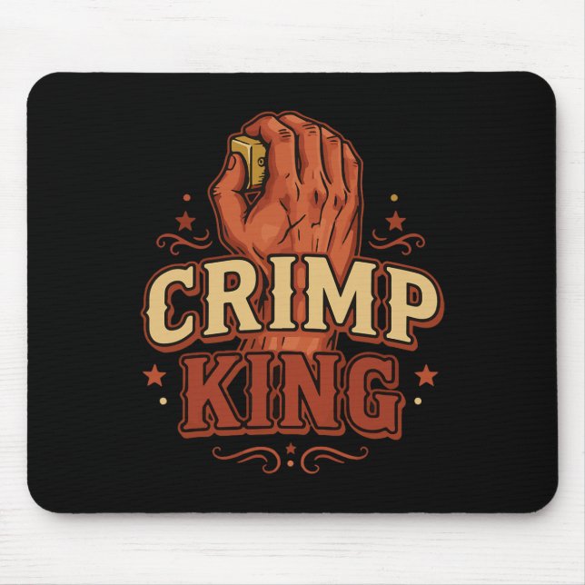 Crimp King Bouldering Kletterfun  Mousepad (Vorne)