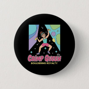 Crimp Queen Bouldering Royalty Kletter- Button