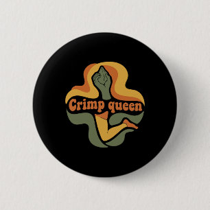 Crimp Queen Kletter Boulderer Felsenkletterer Button