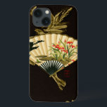 Crimped Orient Fan with Floral Design Case-Mate iPhone Hülle<br><div class="desc">Painting of a crimped est fan with a floral design. The Black Background Lets the Colors on the fan pop off the Print. Hang this on your wall and enjoy!</div>