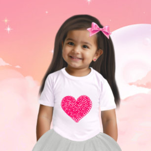 Crimson abgeschieden baby t-shirt