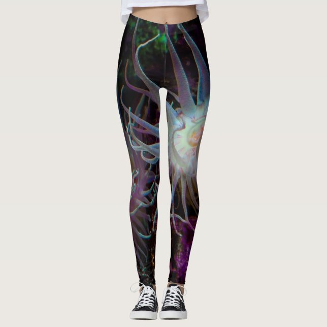 Crimson Anemone Leggings (Vorderseite)