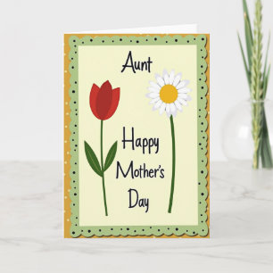 Crimson Aunts Day Tulpenkarte Karte