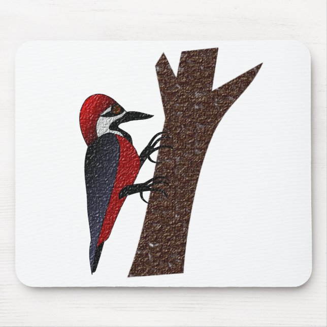 Crimson Bellied Woodpecker Mousepad (Vorne)