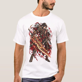 Crimson Blade Dark Fantasy Krieger T-Shirt
