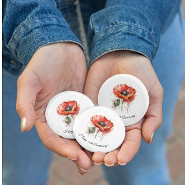 Crimson Bloom, custom Button