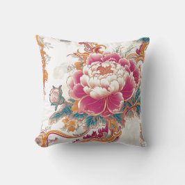 Crimson Bloom Kissen