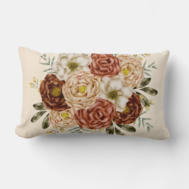 Crimson Bloom size 13x21  Lumber  Pillow Lendenkissen (Vorderseite)
