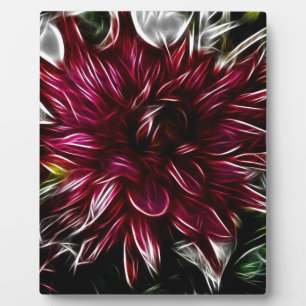 Crimson-Blume Fotoplatte