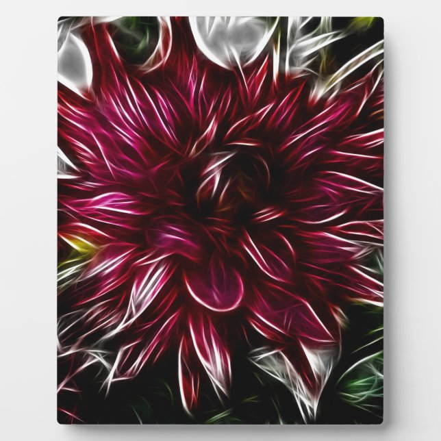 Crimson-Blume Fotoplatte (Vorderseite)