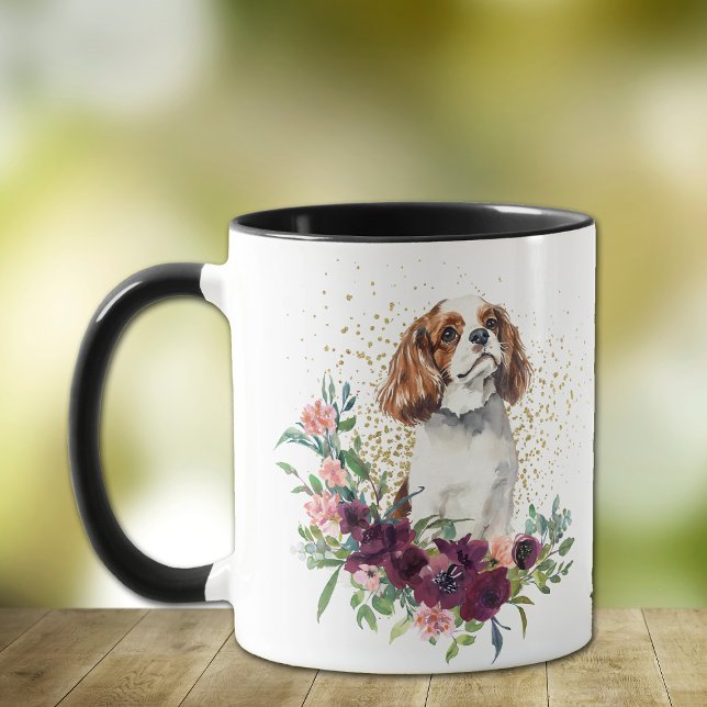 Crimson Bouquet Cavalier King Charles Spaniel Tasse (Von Creator hochgeladen)