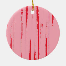 Crimson Candy Pink Keramik Ornament