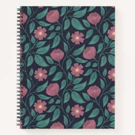 Crimson Cascade (mittlerer Maßstab) Notizbuch