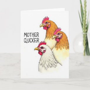 Crimson Combs Mutter Gackerkarte Karte