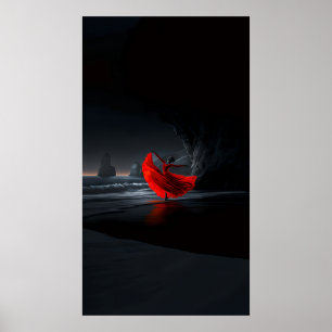 Crimson Dance: Einsamkeit an der dunklen Küste Poster