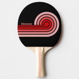 Crimson Fade Curl Streifen mit Namen Tischtennis Schläger