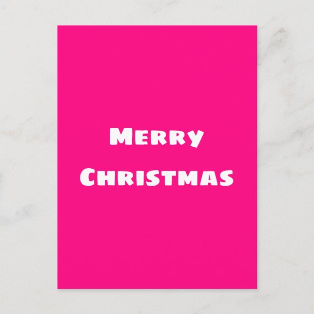 Crimson Festive Frohe Weihnachten Postkarte (Vorderseite)