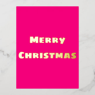 Crimson Festive Frohe Weihnachtspostkarte Folien Feiertagspostkarte