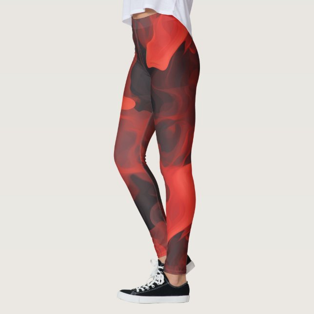 Crimson Fire Flow Leggings (Links)
