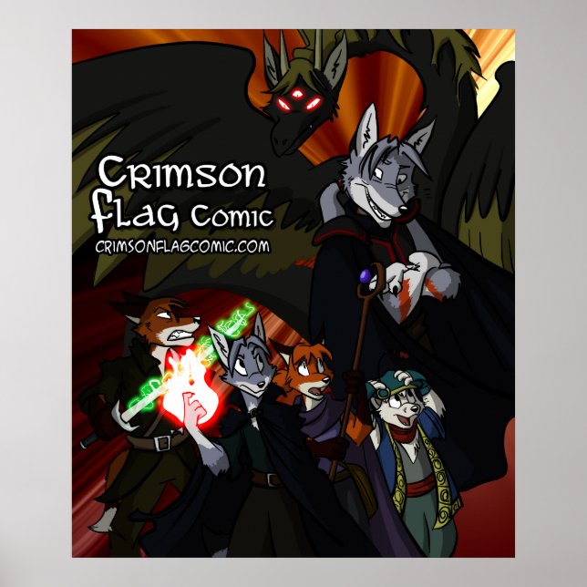 Crimson Flag Poster (Vorne)