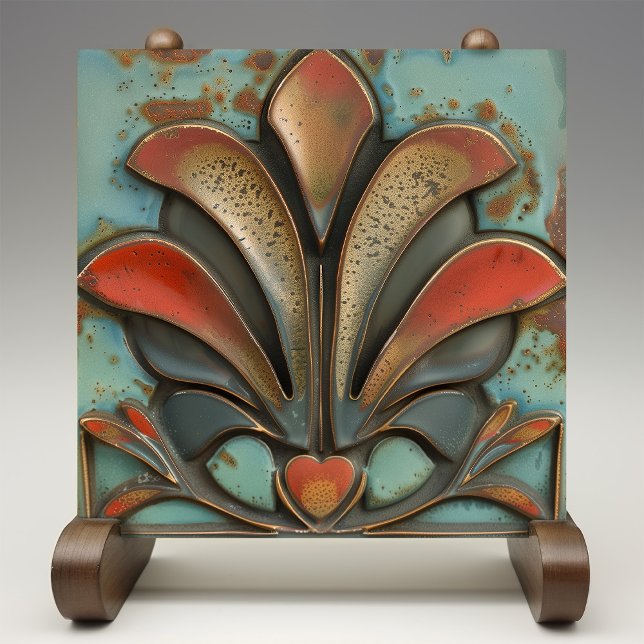 Crimson Flare - Mittelalter Moderne Keramik Tile Fliese (Von Creator hochgeladen)